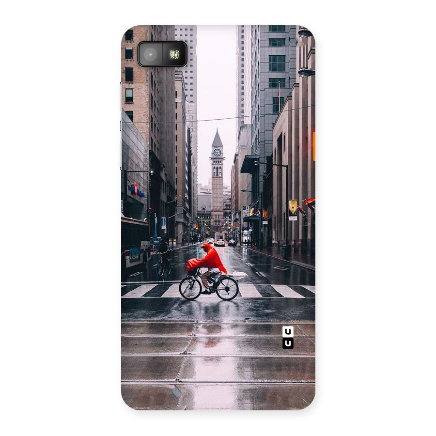 Red Bicycle Street Back Case for Blackberry Z10