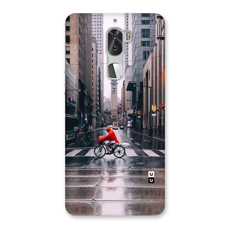 Red Bicycle Street Back Case for Coolpad Cool 1