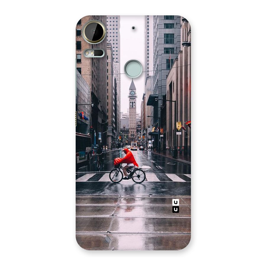 Red Bicycle Street Back Case for Desire 10 Pro