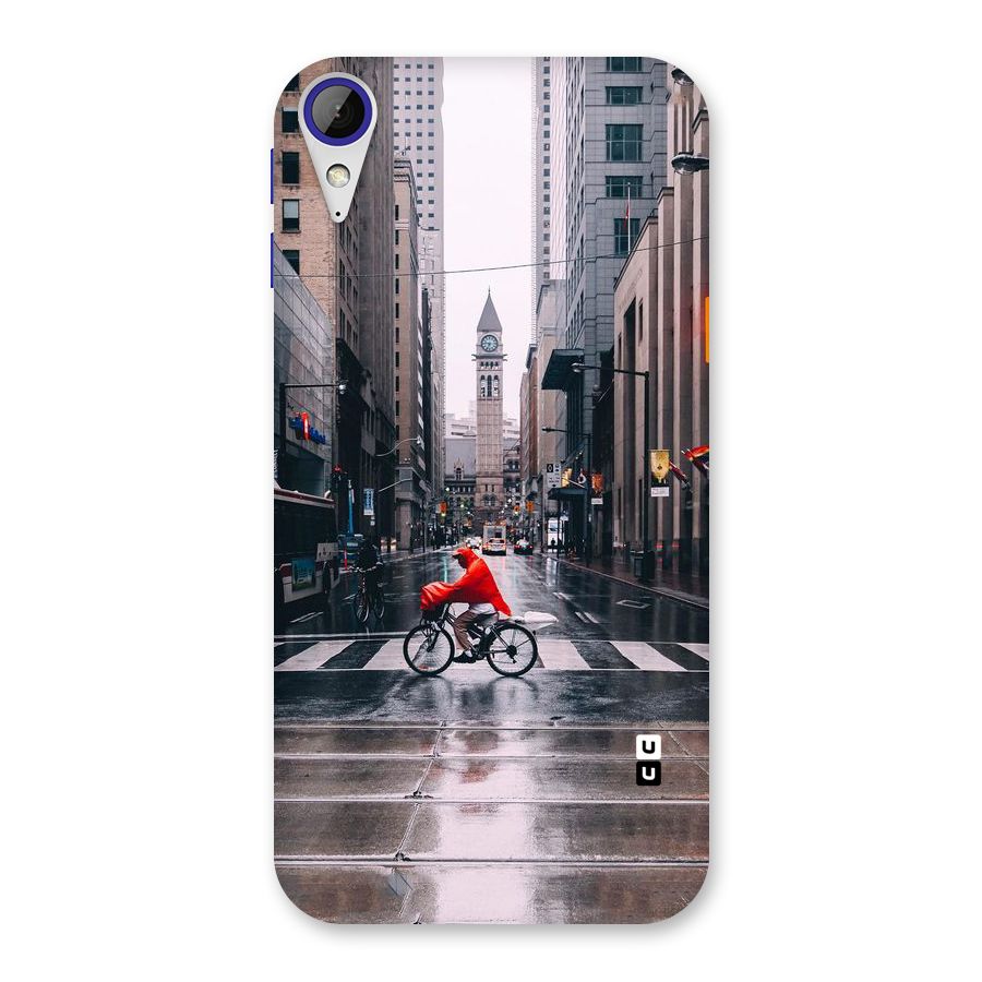 Red Bicycle Street Back Case for Desire 830