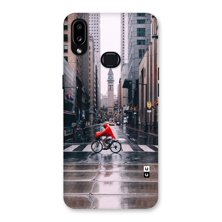 Red Bicycle Street Back Case for Galaxy A10s