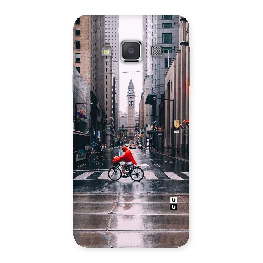 Red Bicycle Street Back Case for Galaxy A3