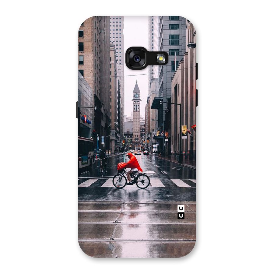 Red Bicycle Street Back Case for Galaxy A3 (2017)