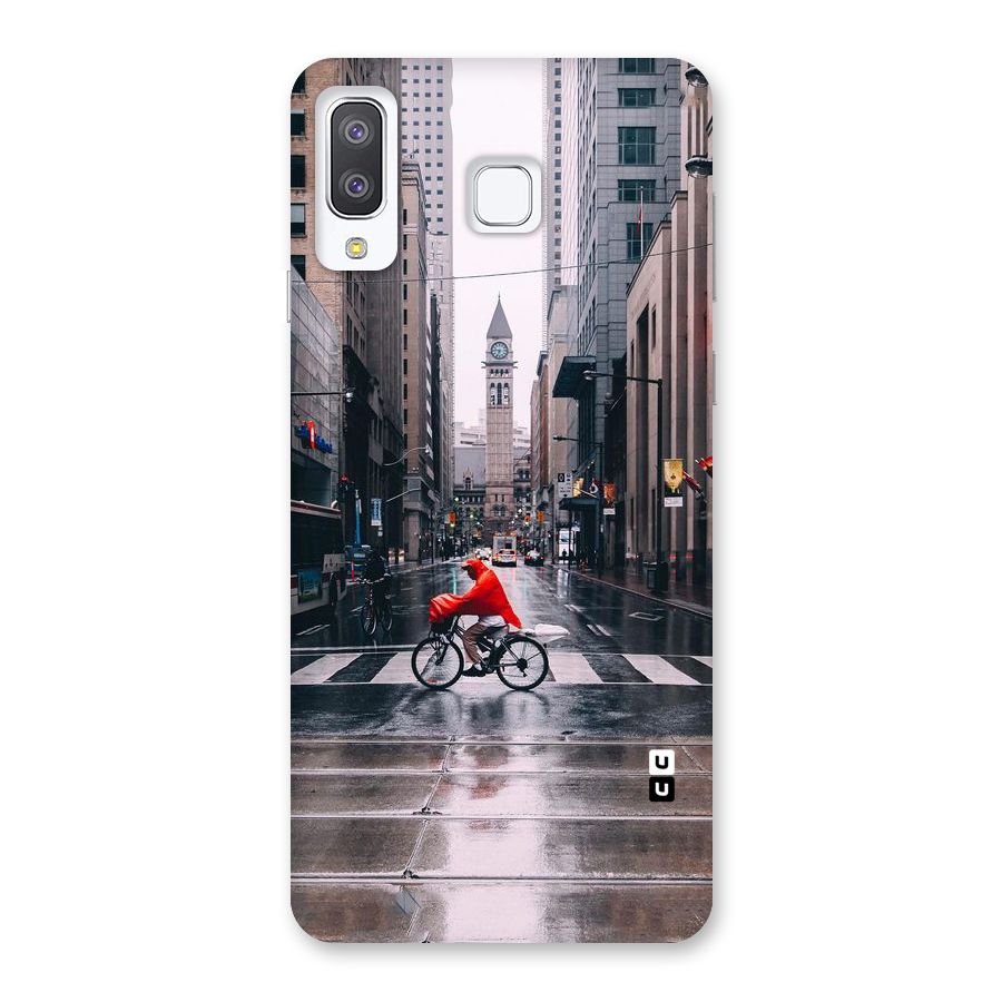 Red Bicycle Street Back Case for Galaxy A8 Star