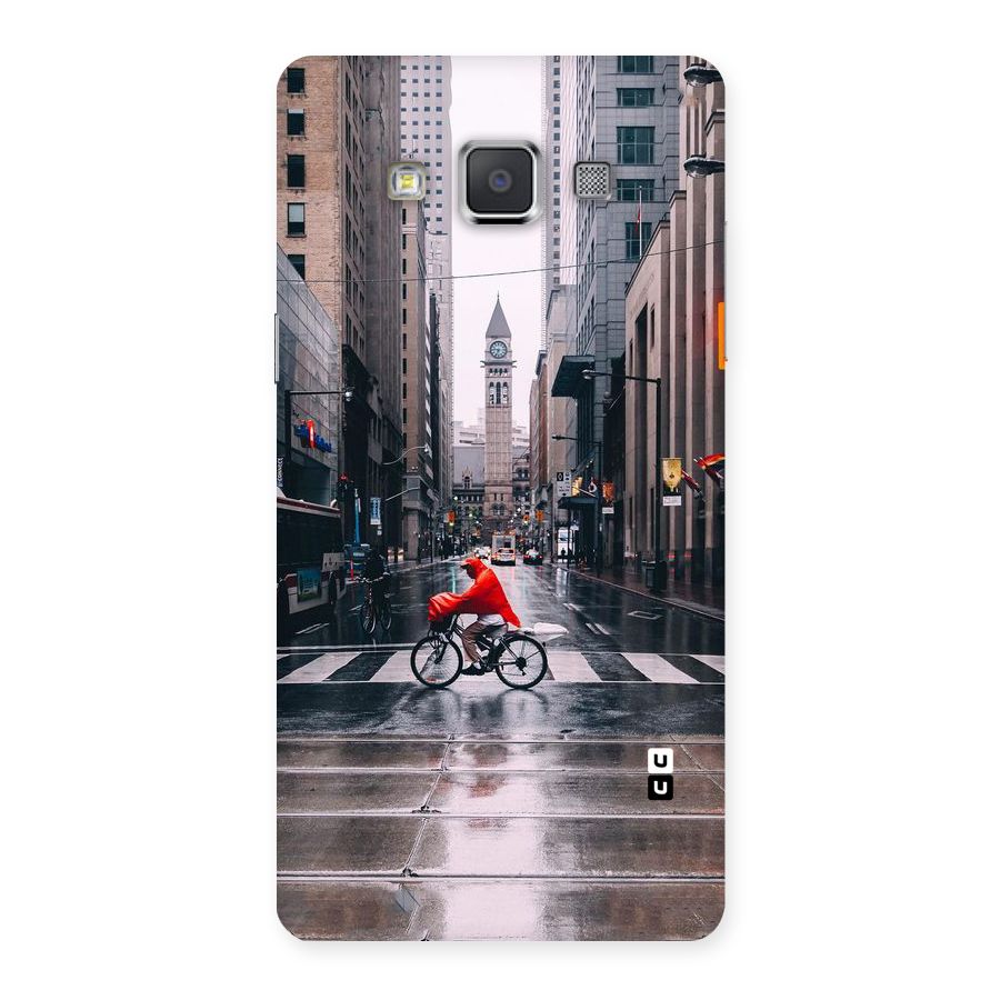 Red Bicycle Street Back Case for Galaxy Grand 3