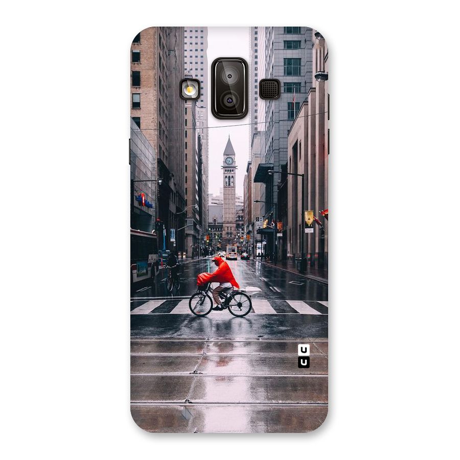 Red Bicycle Street Back Case for Galaxy J7 Duo