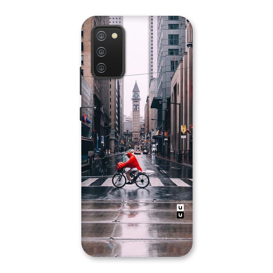 Red Bicycle Street Back Case for Galaxy M02s