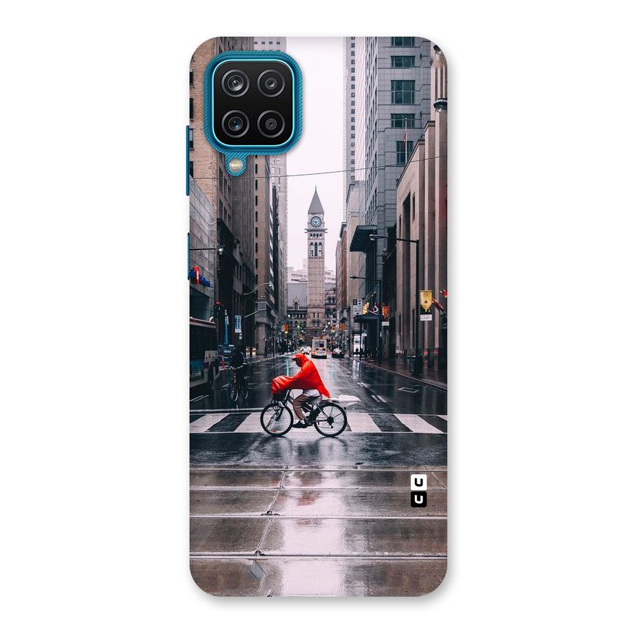 Red Bicycle Street Back Case for Galaxy M12