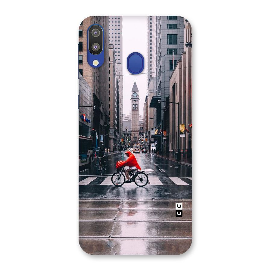 Red Bicycle Street Back Case for Galaxy M20