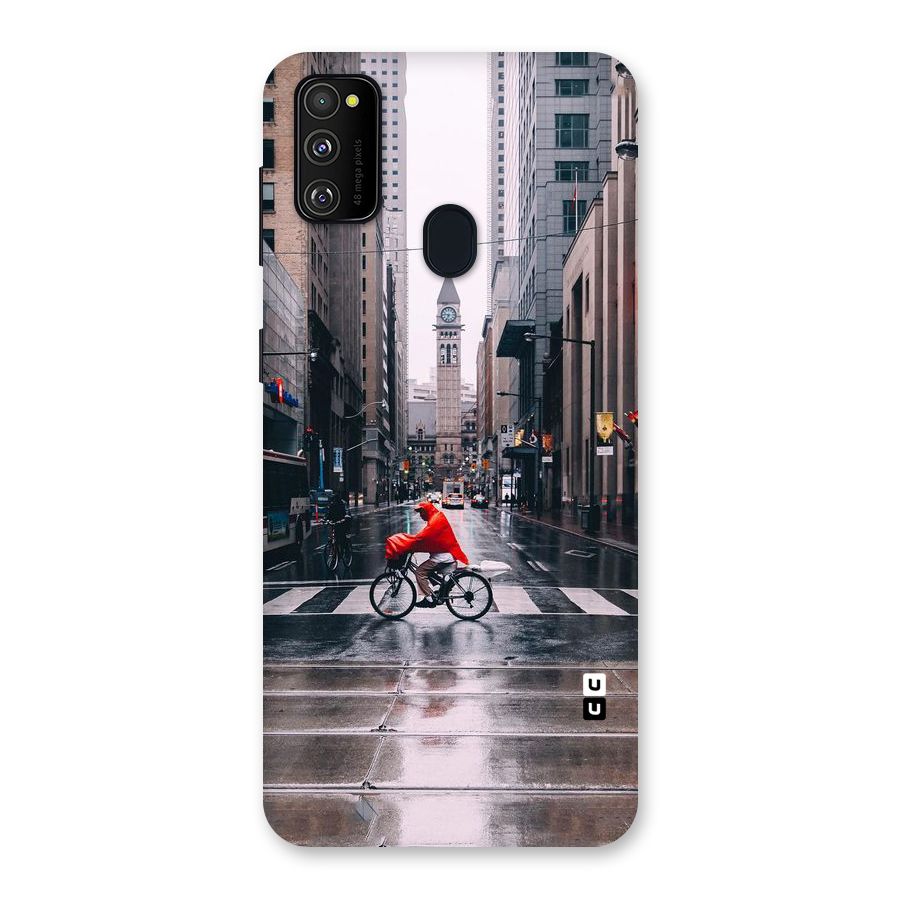 Red Bicycle Street Back Case for Galaxy M30s