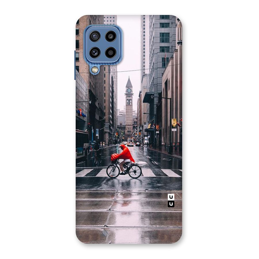 Red Bicycle Street Back Case for Galaxy M32