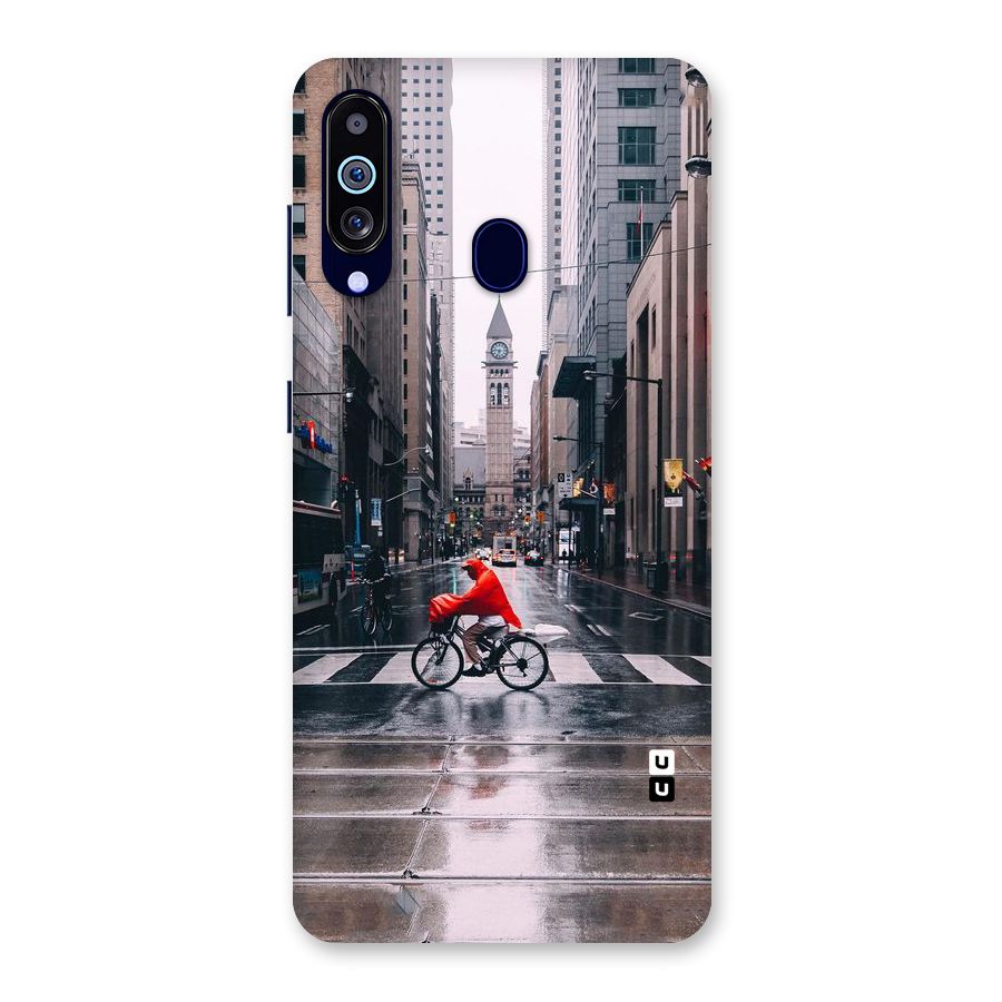 Red Bicycle Street Back Case for Galaxy M40