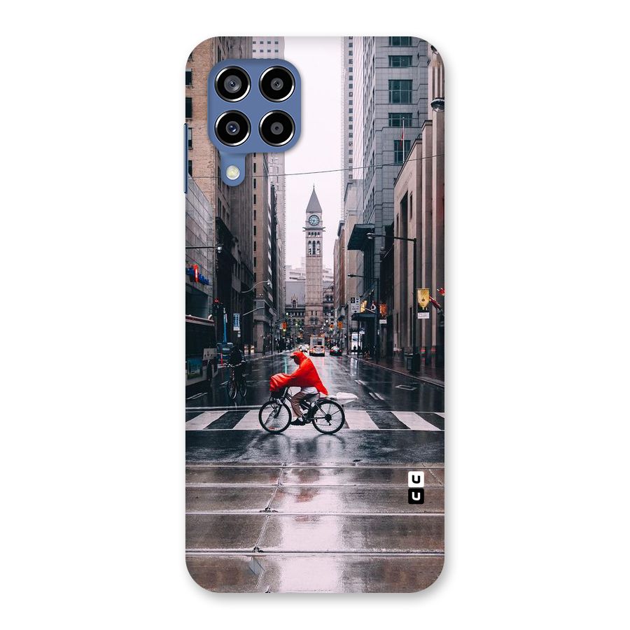 Red Bicycle Street Back Case for Galaxy M53 5G
