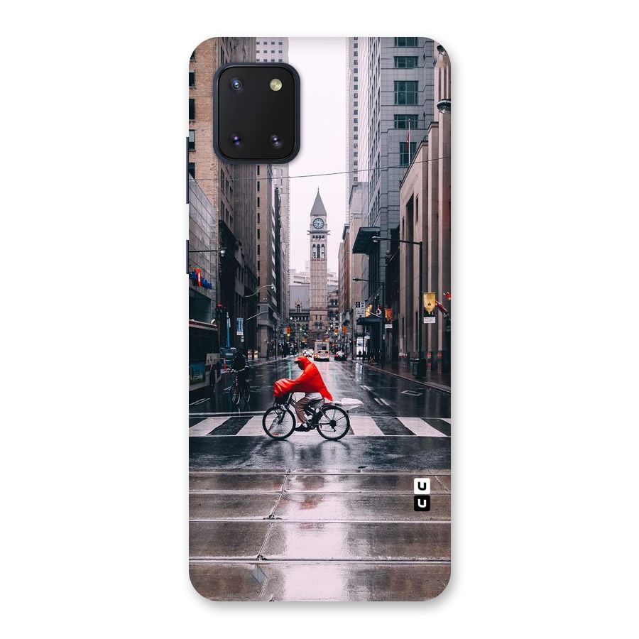 Red Bicycle Street Back Case for Galaxy Note 10 Lite