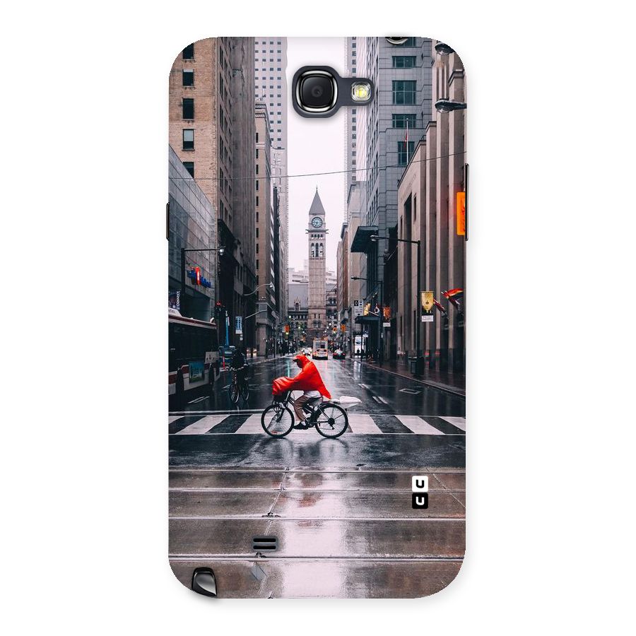 Red Bicycle Street Back Case for Galaxy Note 2