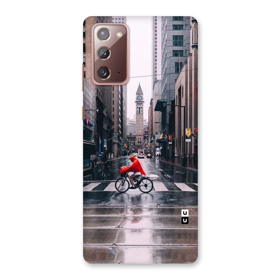 Red Bicycle Street Back Case for Galaxy Note 20