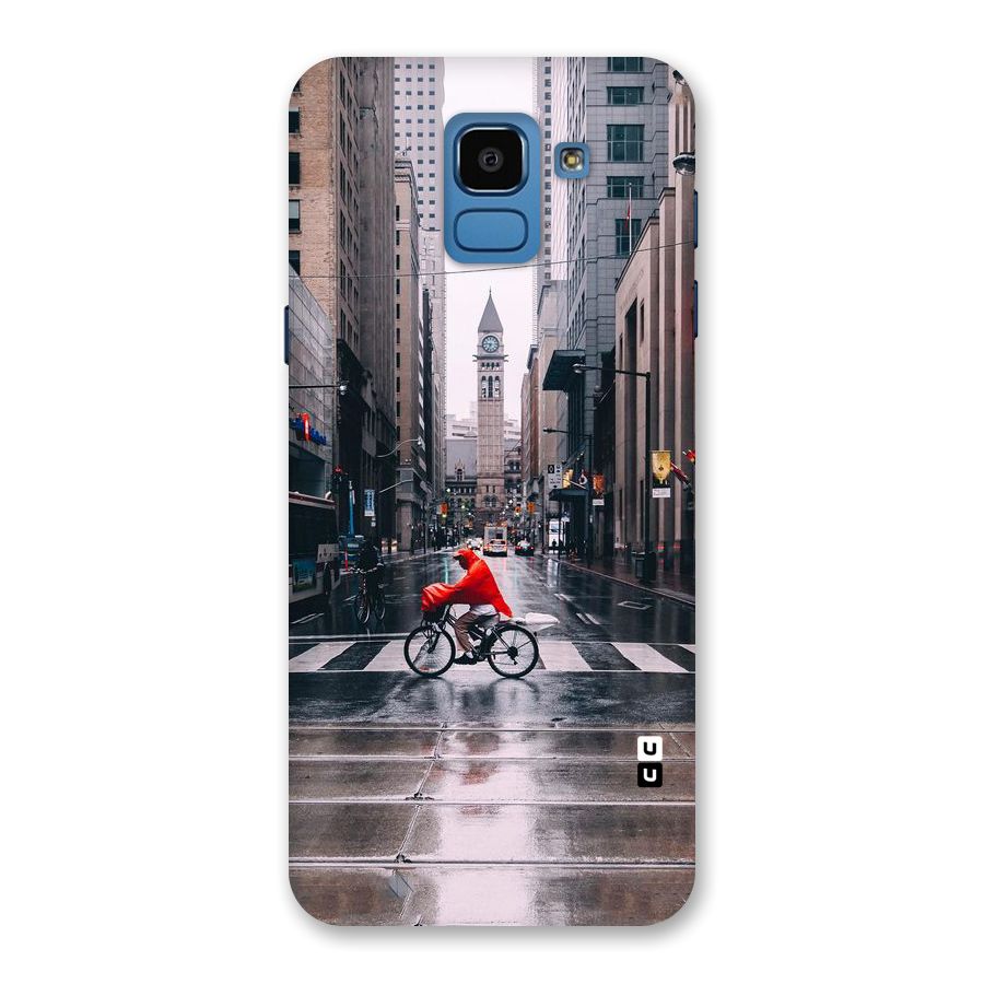 Red Bicycle Street Back Case for Galaxy On6