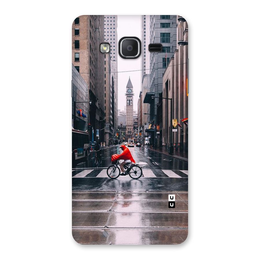 Red Bicycle Street Back Case for Galaxy On7 2015