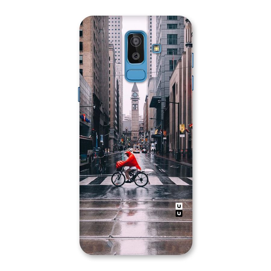 Red Bicycle Street Back Case for Galaxy On8 (2018)