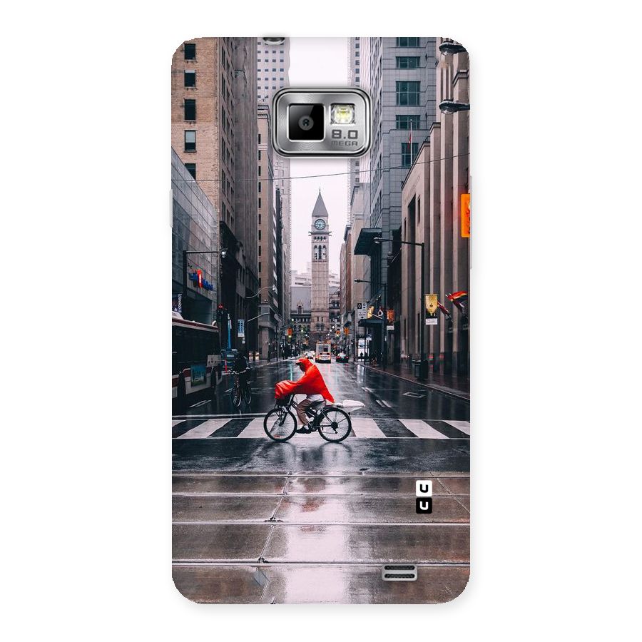 Red Bicycle Street Back Case for Galaxy S2