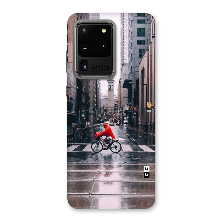 Red Bicycle Street Back Case for Galaxy S20 Ultra