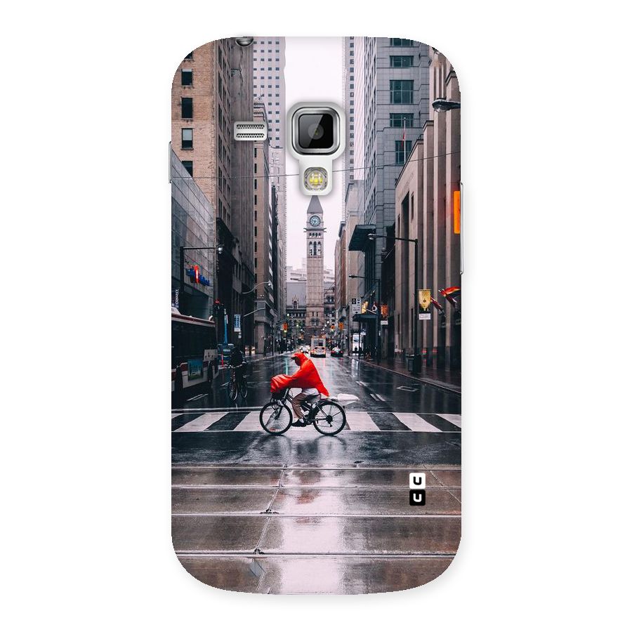 Red Bicycle Street Back Case for Galaxy S Duos