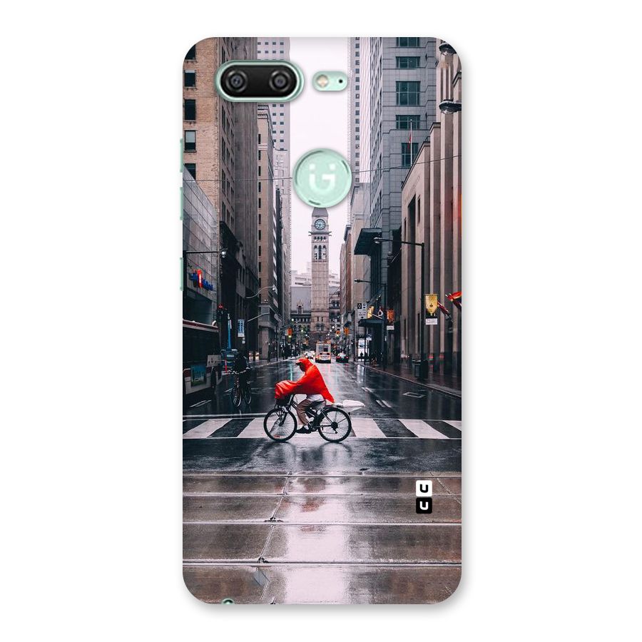 Red Bicycle Street Back Case for Gionee S10