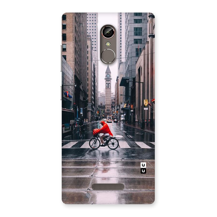 Red Bicycle Street Back Case for Gionee S6s