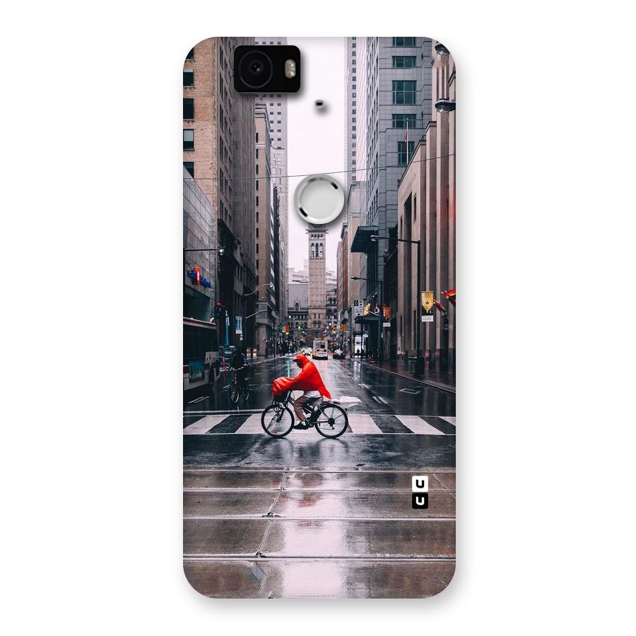 Red Bicycle Street Back Case for Google Nexus-6P