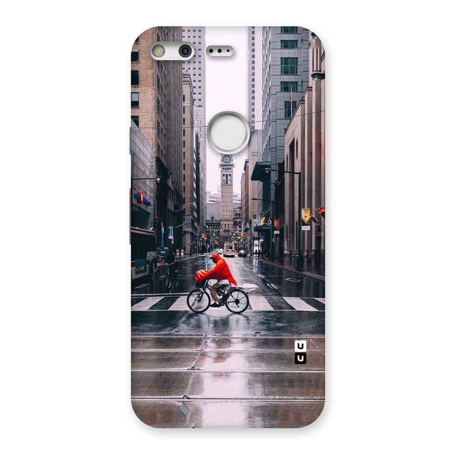 Red Bicycle Street Back Case for Google Pixel