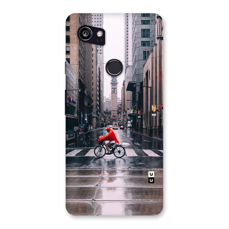 Red Bicycle Street Back Case for Google Pixel 2 XL