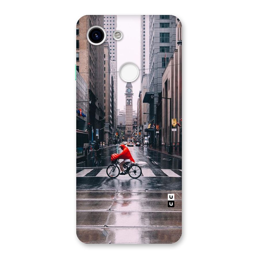 Red Bicycle Street Back Case for Google Pixel 3