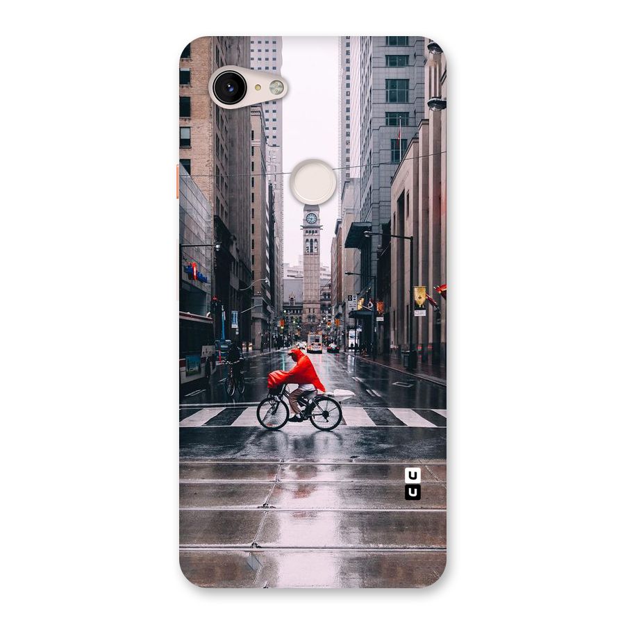 Red Bicycle Street Back Case for Google Pixel 3 XL