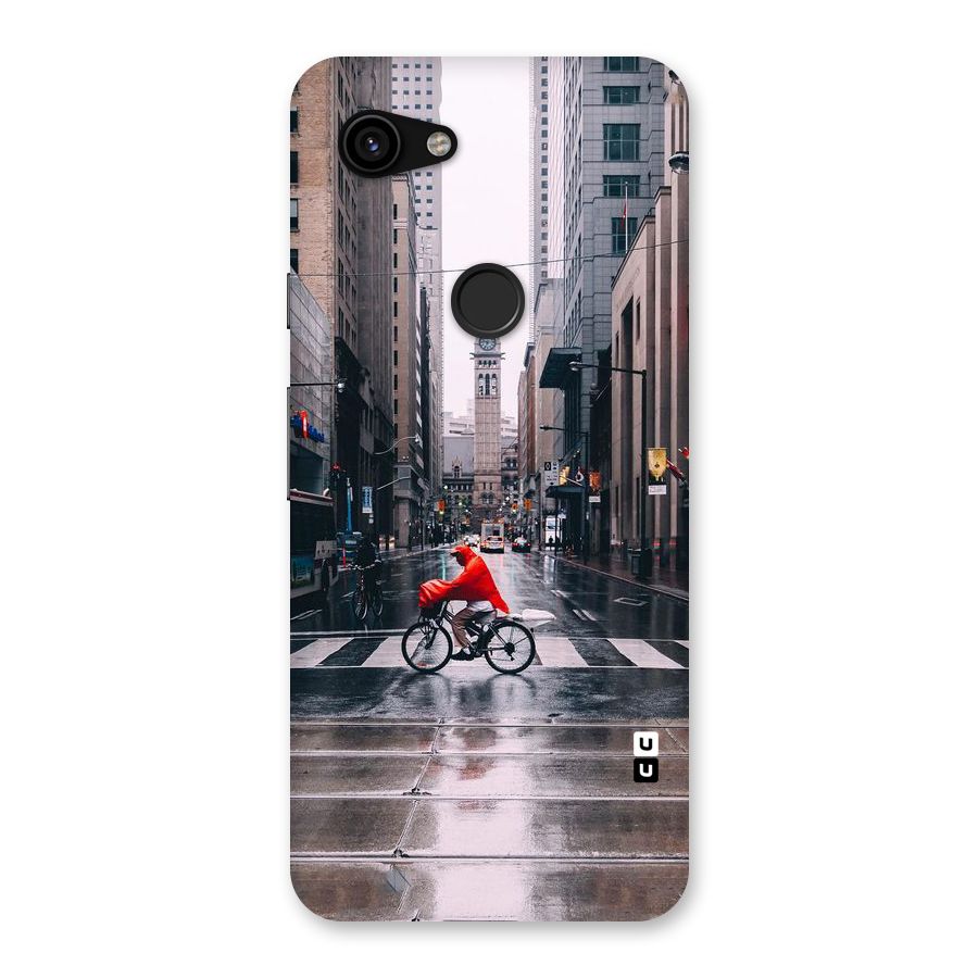 Red Bicycle Street Back Case for Google Pixel 3a
