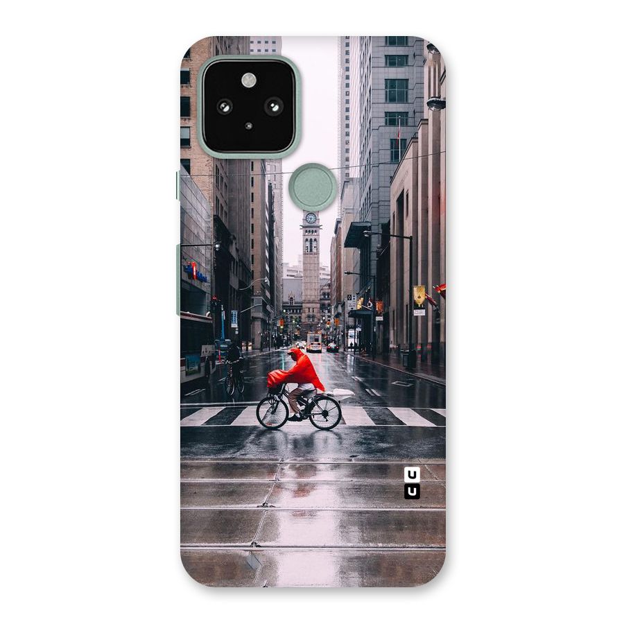 Red Bicycle Street Back Case for Google Pixel 5