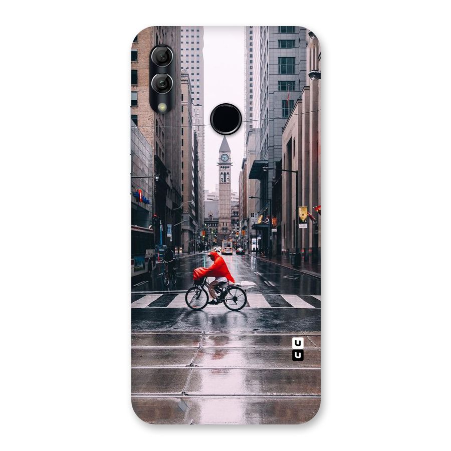Red Bicycle Street Back Case for Honor 10 Lite