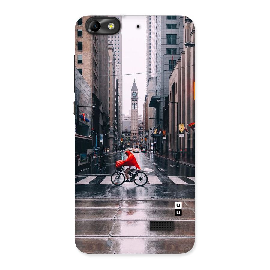 Red Bicycle Street Back Case for Honor 4C