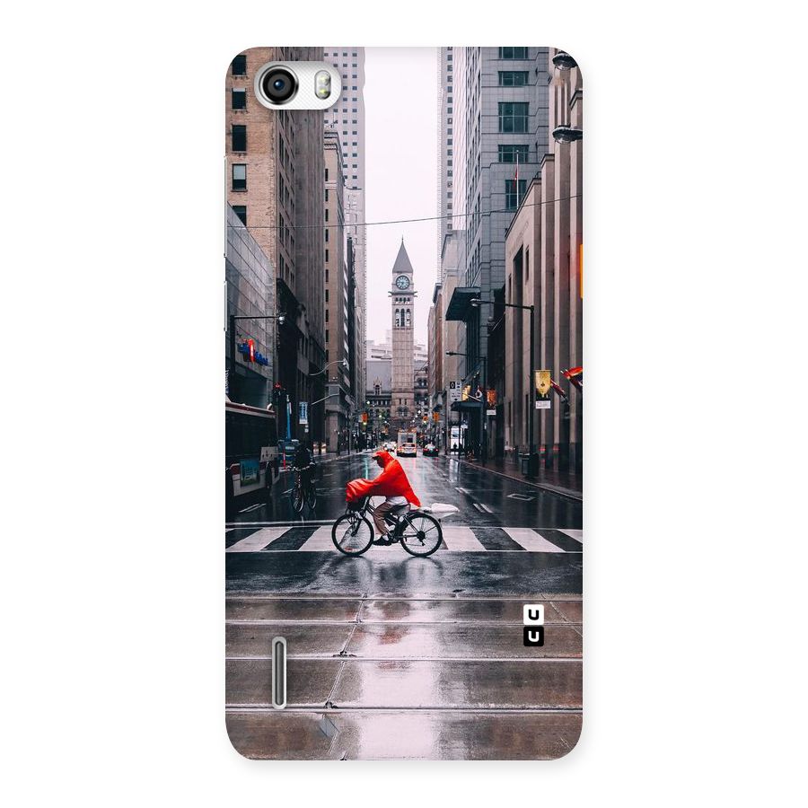 Red Bicycle Street Back Case for Honor 6