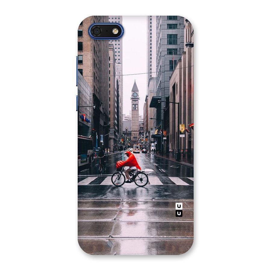 Red Bicycle Street Back Case for Honor 7s