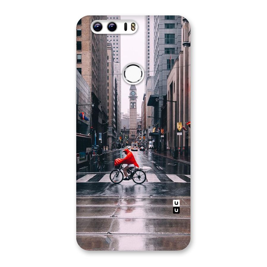 Red Bicycle Street Back Case for Honor 8
