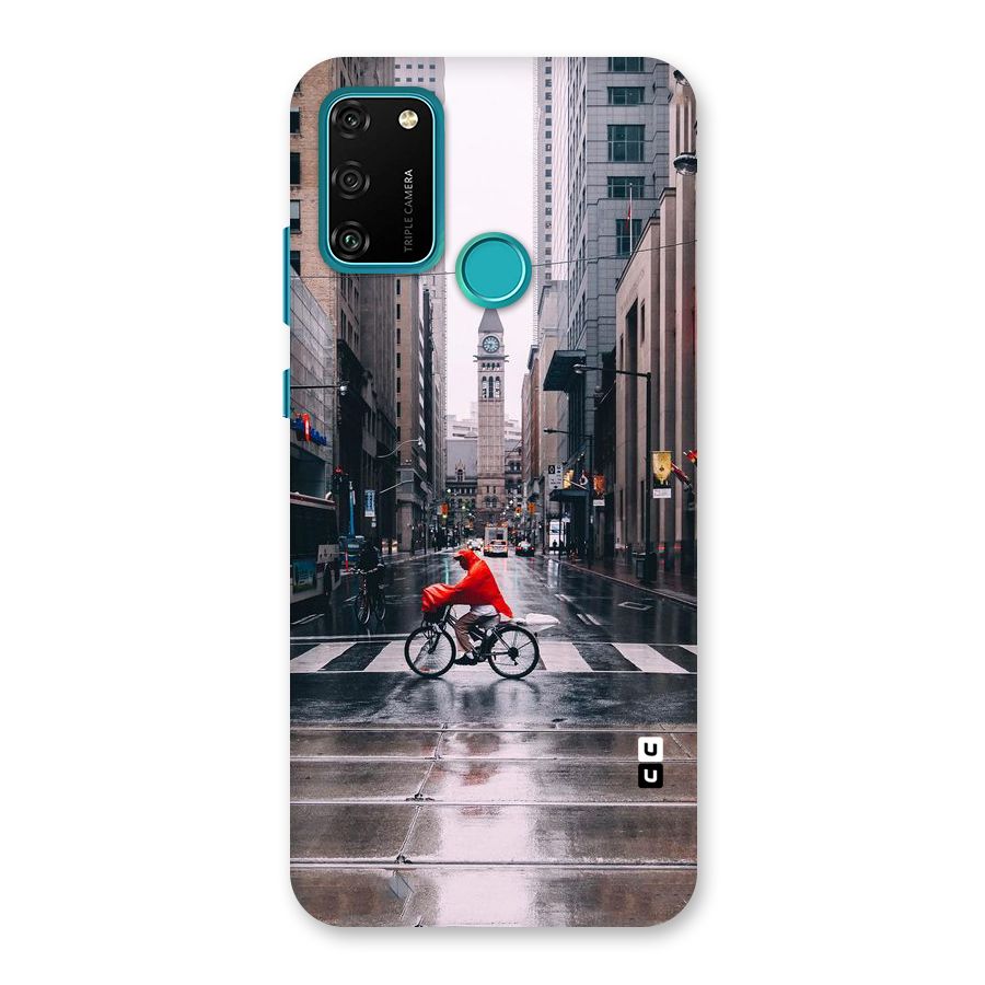 Red Bicycle Street Back Case for Honor 9A