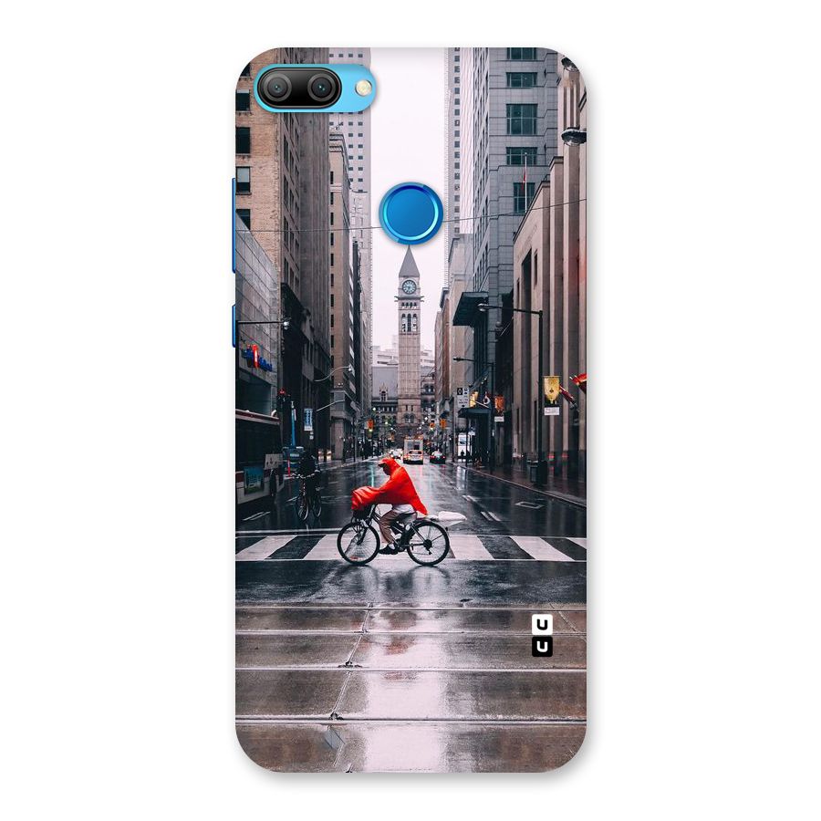 Red Bicycle Street Back Case for Honor 9N