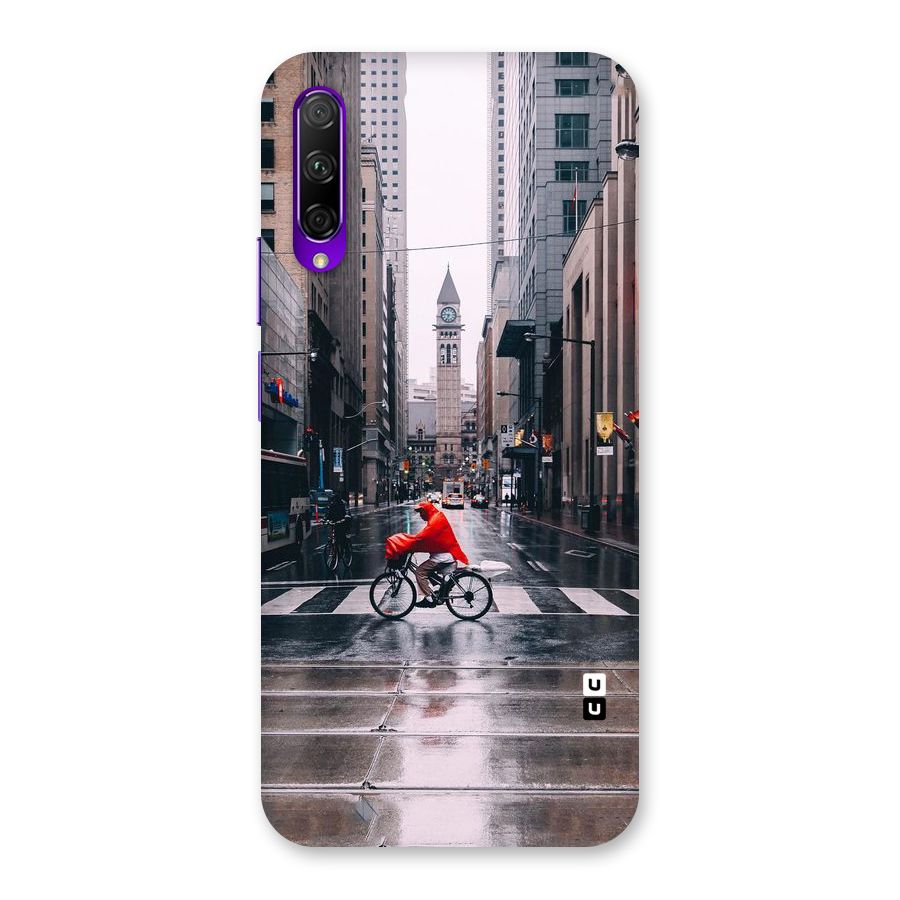Red Bicycle Street Back Case for Honor 9X Pro