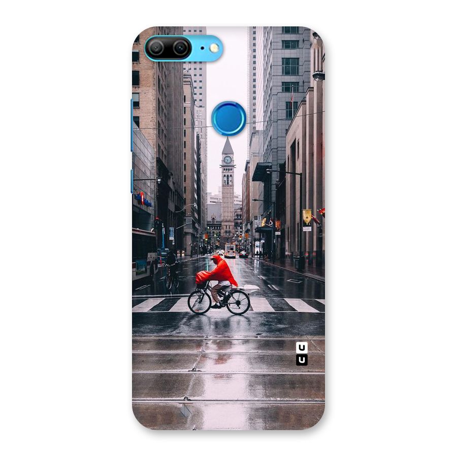 Red Bicycle Street Back Case for Honor 9 Lite