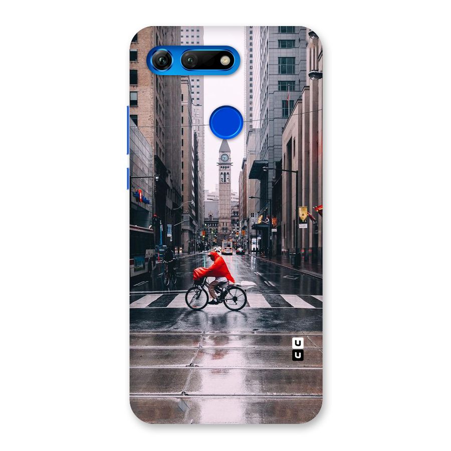 Red Bicycle Street Back Case for Honor View 20