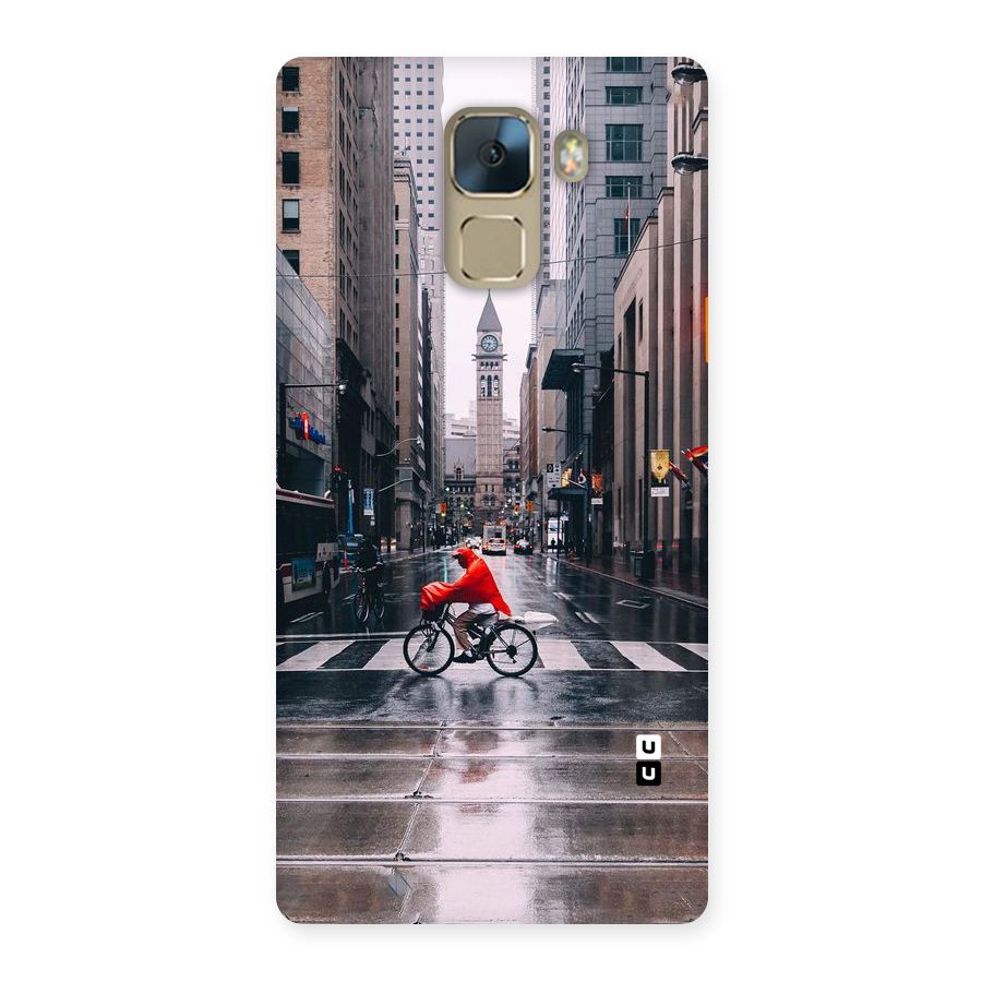Red Bicycle Street Back Case for Huawei Honor 7