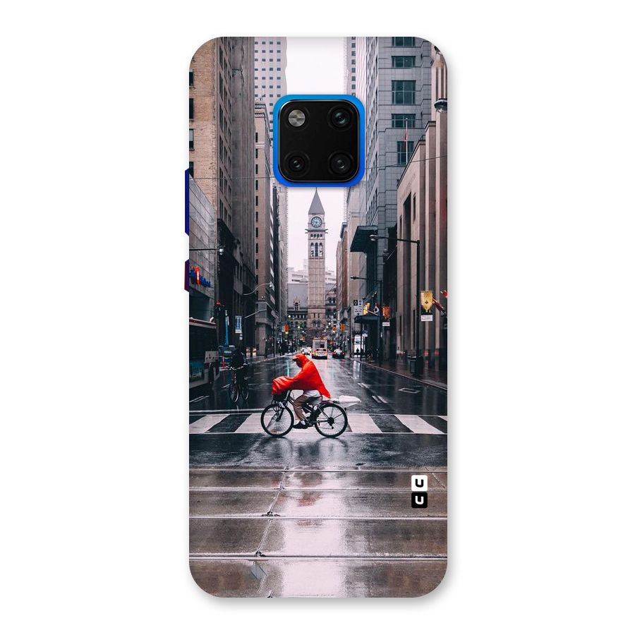 Red Bicycle Street Back Case for Huawei Mate 20 Pro