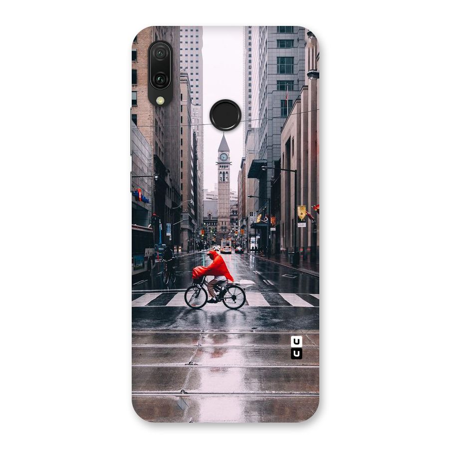 Red Bicycle Street Back Case for Huawei Y9 (2019)