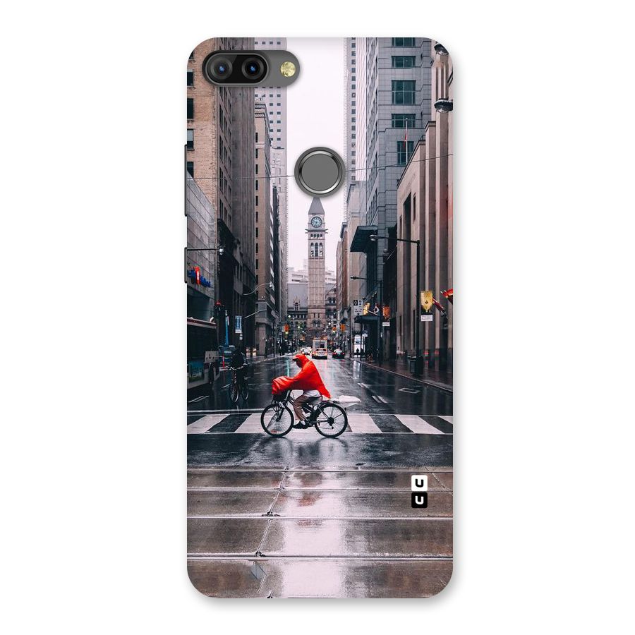 Red Bicycle Street Back Case for Infinix Hot 6 Pro