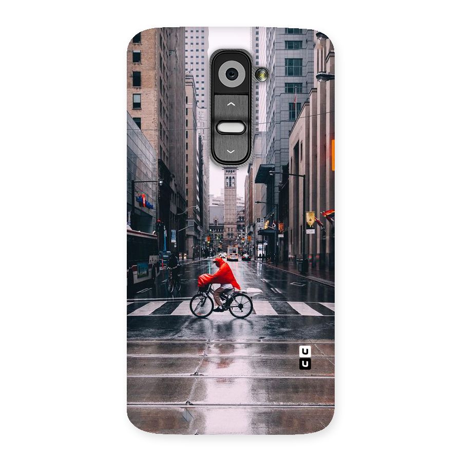 Red Bicycle Street Back Case for LG G2